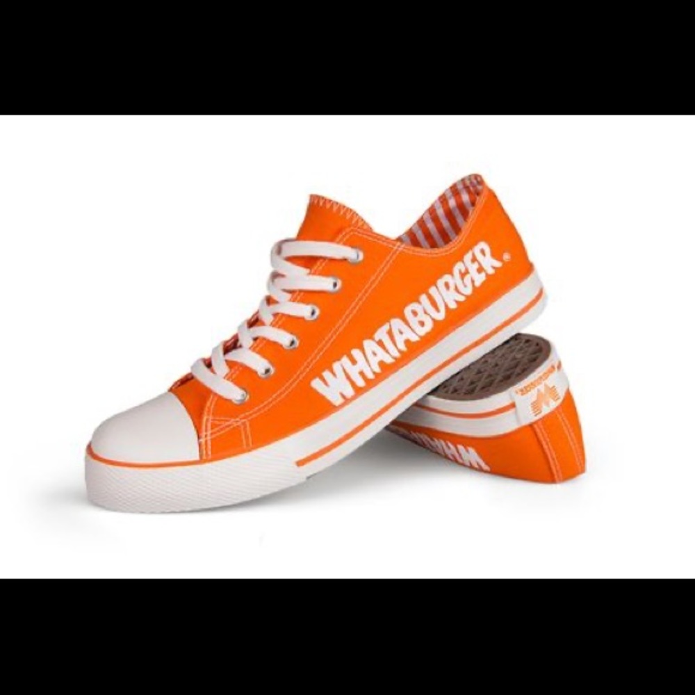 RARE Custom Whataburger Sneakers Size 7.5 / Men 6